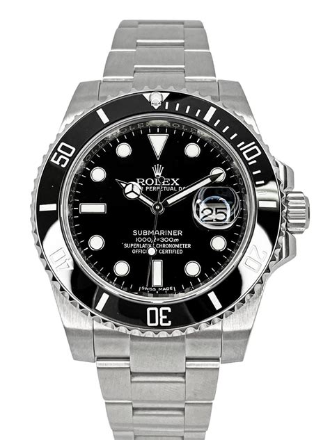 rolex submariner black dial 116610ln